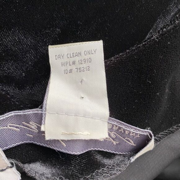 Lane Bryant Nightgown Womens 22 24 Black Velvet Faux Fur Trim Slip Chemise - Picture 6 of 6